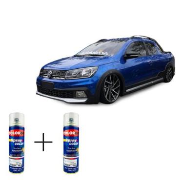 Imagem de Spray automotivo azul ravenna vw + verniz spray 300ml - Sherwin Willia