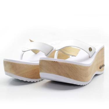 Imagem de Tamanco Plataforma Barth Shoes Buzios Couro, Branco, 36
