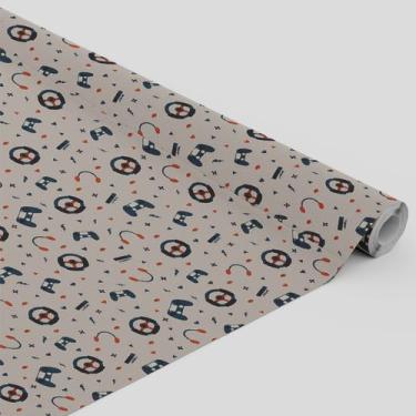 Imagem de Tecido Oxford Estampado Infantil Videogame Fone Controle Volante -1,40
