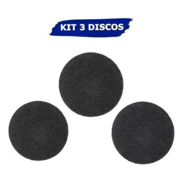 Imagem de 3 Disco 350mm Enceradeira Scotch-brite 3m, PRETO (REMOVEDOR)