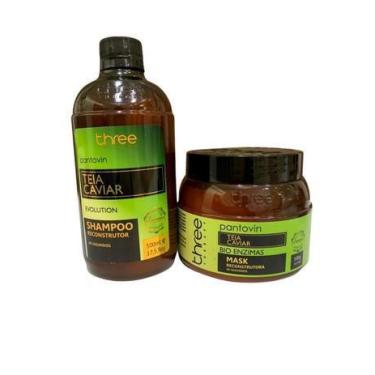 Imagem de Kit Teia Caviar 500ml Restauração Capilar em 60s - PANTOVIN