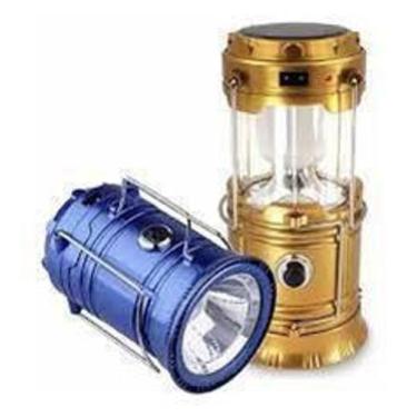 Imagem de Lanterna de camping/ lampião recarregável com USB e painel solar - Lua