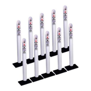 Imagem de Kit 10 Coletor Lixeira Para Copo Descartavel Café 50ml Tubo - JSN