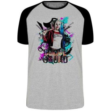 Imagem de Camiseta Arlequina Blusa Plus Size extra grande adulto ou infantil - E