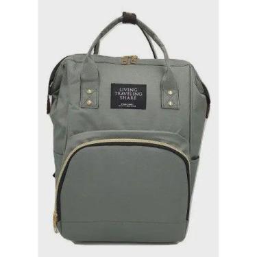 Imagem de Mochila Bolsa Para Maternidade Térmica Bebe(Cinza) - toys