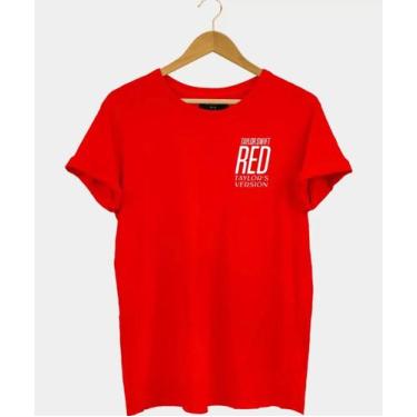 Imagem de Camisa Masculina Taylor Swift Red Taylors Version - SEMPRENALUTA, Verm