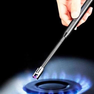Imagem de Acendedor Isqueiro  Elétrico Recarregavel  Cozinha Fogão Gas - GENZO