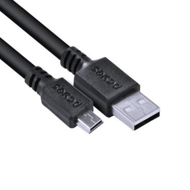 Imagem de Cabo Usb A 2.0 Macho P Mini Usb B Macho 28 Puro Cobre 3 Mts - Pcyes