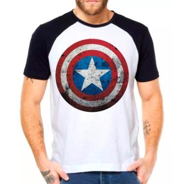 Imagem de Camiseta Capitão América Super Herói Lançamento - DESIGN CAMISETAS, Mo