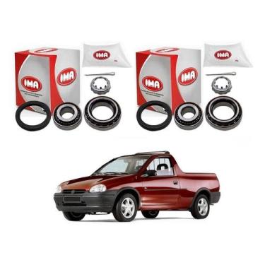 Imagem de Par Kit Rolamento Roda Traseiro Corsa Pick-up 1.6 2000 A 2002 - IMA