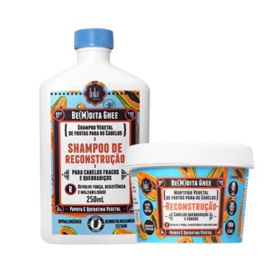 Imagem de Lola Bemdita Ghee Reconstrução Sh 250ml + Masc 100ml - Lola Cosméticos