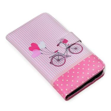 Imagem de Capa carteira estampada cute bicicleta e159 para moto g62 xt2223 - CEL