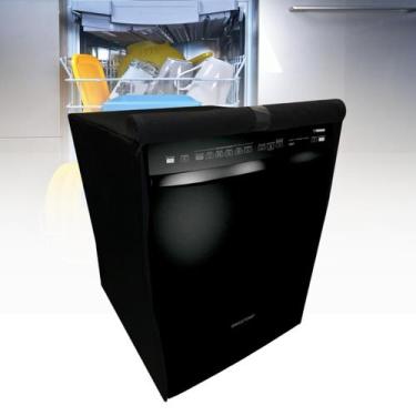 Imagem de Capa lava louças brastemp 12 serviços impermeável - Capas Flex, PRETO