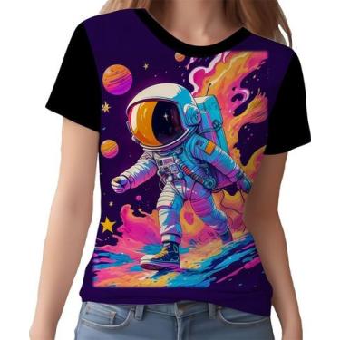 Imagem de Camisa Camiseta Galaxias Astronauta Marte Lua Planetas 9 - Enjoy Shop,