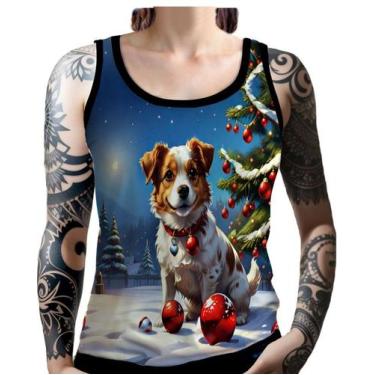 Imagem de Regata Camiseta Tshirt Natal Festas Cachorro Noel Neve 2 - Enjoy Shop,