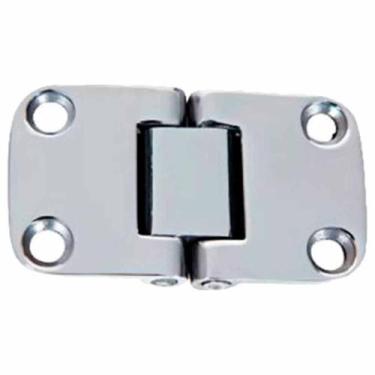 Imagem de Dobradiça em Aço Inox 04 Furos com Ângulo de 135º - Marine Importa