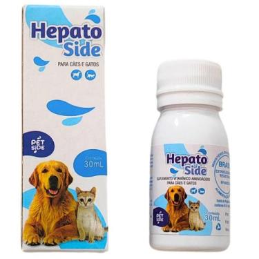 Imagem de HepatoSide Suplemento Vitamínico Premium 30ml com Aminoácidos para Cãe