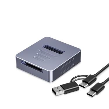 Imagem de KYZDZQ Estação de ancoragem NVMe para USB-C, caixa de liga de alumínio para rápida dissipação de calor, adaptador de leitor SSD M.2 para NVMe (chave M e chave B+M), compatível com SSDs
