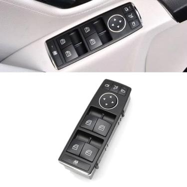 Imagem de Goodithy Botão de controle de elevação de janela elétrica completo, conjunto de interruptor de janela principal do lado do motorista botão da porta do passageiro para Mercedes Benz C-Class W204