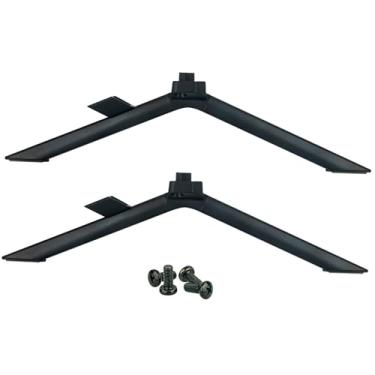 Imagem de Suporte de mesa com pernas de TV compatível com Hisense Classe U6H série Quantum ULED 4K ULED Smart Google TV modelo 65U6H 65A66GUA, suporte de TV para TV Hisense de 55 polegadas 65U6H, perna de