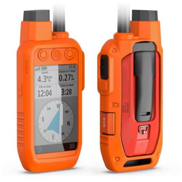 Imagem de TUSITA Capa protetora de silicone compatível com Garmin Alpha 200 200i 300 300i - Acessórios do sistema GPS