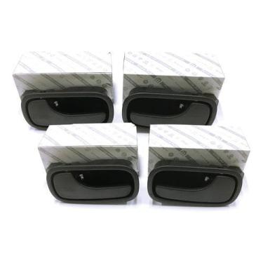 Imagem de Jogo 4 Maçanetas Dianteira E Traseira Mobi Novo Uno Original 100185743-10018574