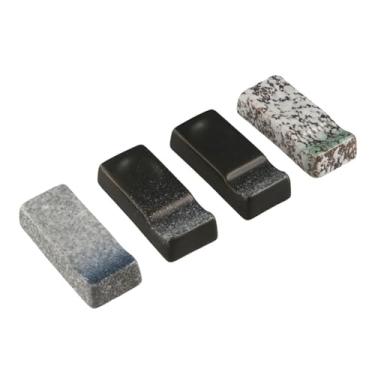 Imagem de Conjunto de 4 pauzinhos de cerâmica para descanso criativo estilo japonês suporte de colher e garfo para cozinha, restaurante, hotel, família