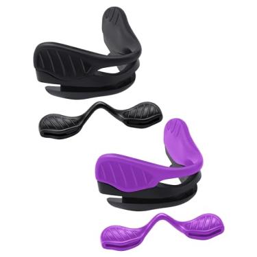 Imagem de BLAZERBUCK Almofadas de nariz de substituição para óculos de sol Oakley EV Zero Series - Preto + Roxo