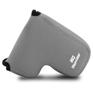 Imagem de MegaGear Capa de câmera de neoprene ultraleve compatível com Sony Alpha A6600 (18-135 mm), cinza (MG1870)