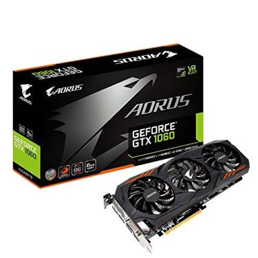 Imagem de Gigabyte Placa de vídeo AORUS GeForce GTX 1060 6G REV 2.0 - GV-N1060AORUS-6GD REV2.0