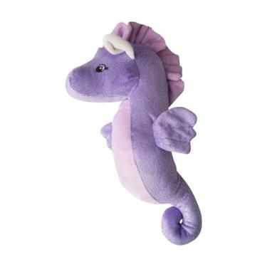 Imagem de SnugArooz Shelly O Cavalo Marinho com Patch de Reparo - Brinquedo de Pelúcia para Cachorro com Som de Ruído e Rugas - Tema Submarino Divertido e Macio - Hora de Brincar e Aconchegar