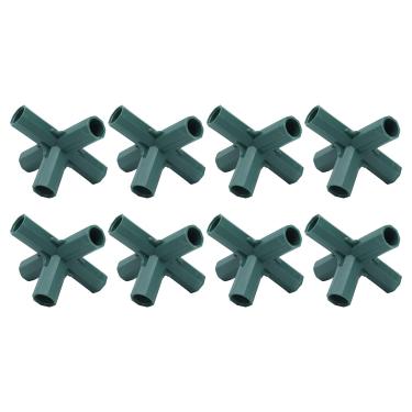 Imagem de Conector de Planta, Junta de Suporte de Planta Estável de 5 Vias, Junta de Suporte de Planta, Junta de Estaca de Planta, Junta de Suporte de Planta Plástica para Estufa para Casa