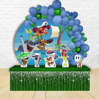 Imagem de KIT FESTA KIT FESTA PAINEL REDONDO Decoração Infantil Zig e Sharko - I