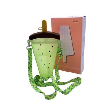 Imagem de Garrafa Garrafinha De Água 320ml Sorvete Picolé Frutas Antivazamento C