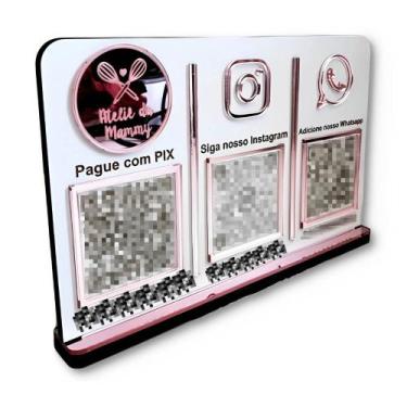Imagem de Placa Pix 3 QR Code Personalizada em Acrílico - Império da Impressão