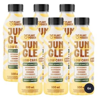 Imagem de 6x Isotônico Jungle Low Carb Plant Power Abacaxi E Hortelã 500ml, Abac