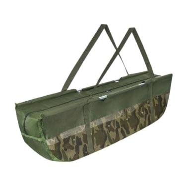 Imagem de Deevoka Peixes em forma de barco pesam bolsa de carga forte rolamento de acessórios externos Organizador de pescadores leves de pescadores de pesca dobrável