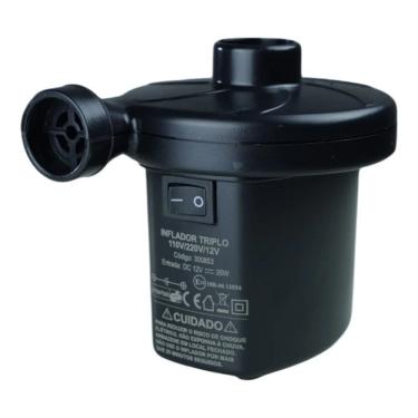 Imagem de Inflador Elétrico Triplo Bomba de Ar 110/220/12v NTK