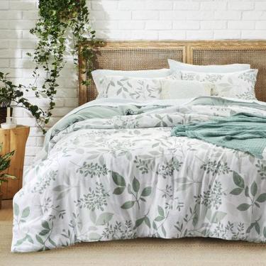 Imagem de Conjunto de Edredom Bedsure Queen Size - Estampa Floral