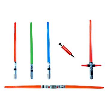 Imagem de Pacote com 5 espadas infláveis de sabre de luz, festa, presente, Action Play, Darth Vader, Maul, Luke, Yoda, Kylo Ren (pacote com 5) não acenda., Pacote com 5, vários