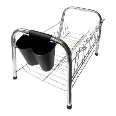 Imagem de Escorredor De Louça Duplo Médio Resistente  12 Pratos - TuboMax