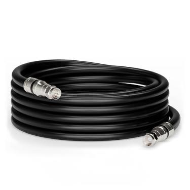 Imagem de THE CIMPLE CO Cabo coaxial, 35 pés, RG11, interno/externo, blindagem dupla, Internet de alta velocidade, extensão de satélite, CATV, resistente a UV, à prova de intempéries, classificação CL2, 10,5