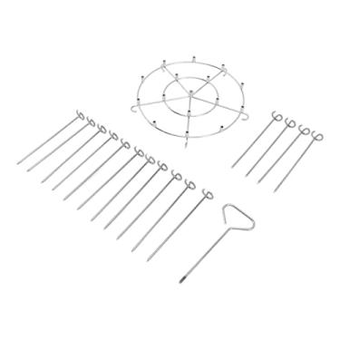 Imagem de Cremalheira do suporte do espeto de grcfumo, suporte de aço inoxidável do espeto de grelhar, cremalheira do suporte do espeto do churrasco, suporte vertical do espeto do bbq para