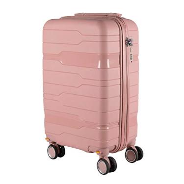 Imagem de Mala de Bordo 10KG Polipropileno Com Rodas Giratórias (Rosa)