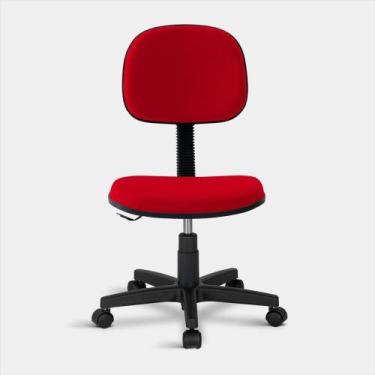 Imagem de Cadeira Secretária Turim Giratória Vermelha - Flex Cadeiras