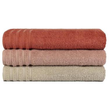 Imagem de Kit 3 Toalha Gigante Banhão Fio Penteado 100% Algodão Twist - Central 