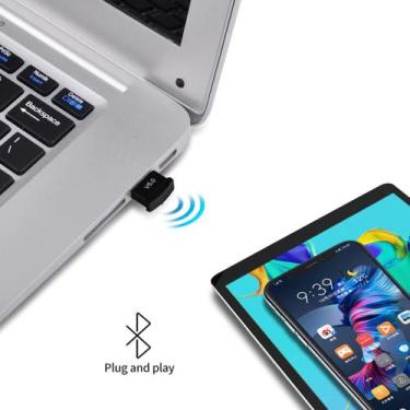 Imagem de Adaptador Receptor Transmissor Bluetooth 5.0 Usb Dongle Plug And Play 