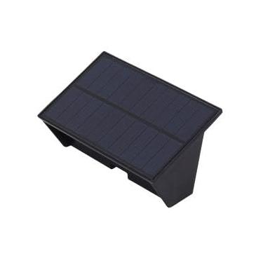 Imagem de Gaya Arandela Solar Iumi Facho Duplo 4W 3000K 240 Lúmens IP65 Preta