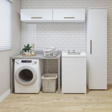 Imagem de Lavanderia Modulada 1 Armário Multiuso e 2 Armários Aéreo Uberaba