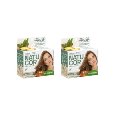 Imagem de Coloraçao Natucor 8.0 Louro Claro-Kit C/2Un